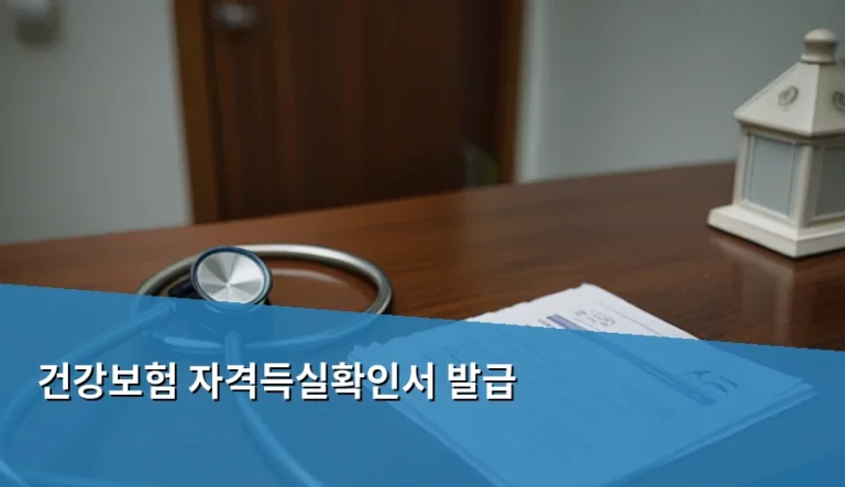 건강보험 자격득실확인서 발급 방법과 상황별 제출 팁