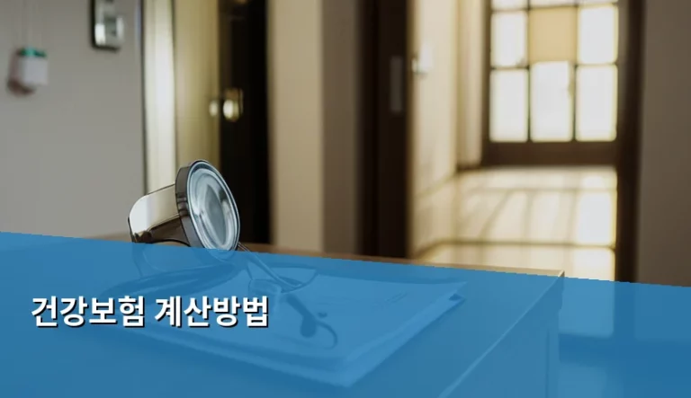 건강보험 계산방법 및 가입자별 산정 기준 정리