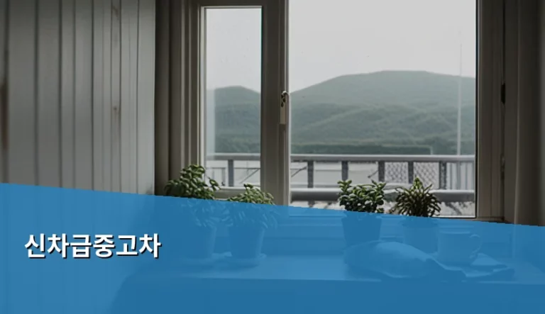 신차급중고차 똑똑하게 고르는 법과 비용 분석
