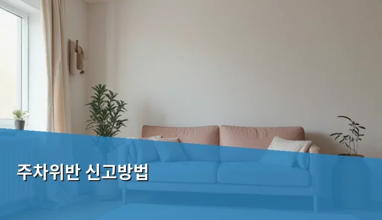 주차위반 신고방법 및 증거 사진 촬영 꿀팁 총정리
