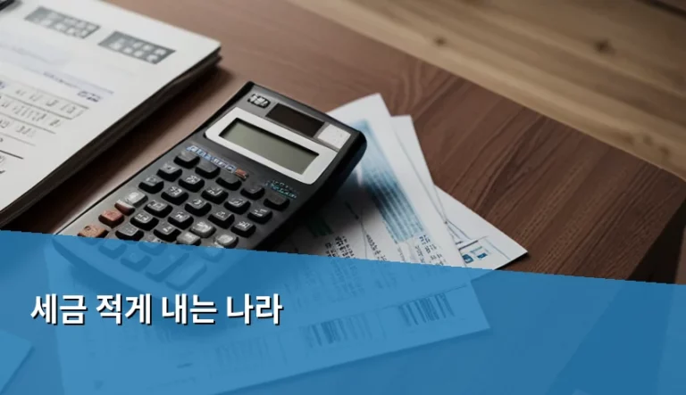 세금 적게 내는 나라 특징과 국가별 세율 비교 분석