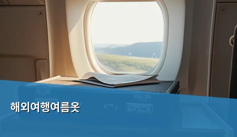 해외여행여름옷 준비물 리스트와 목적지별 코디 가이드