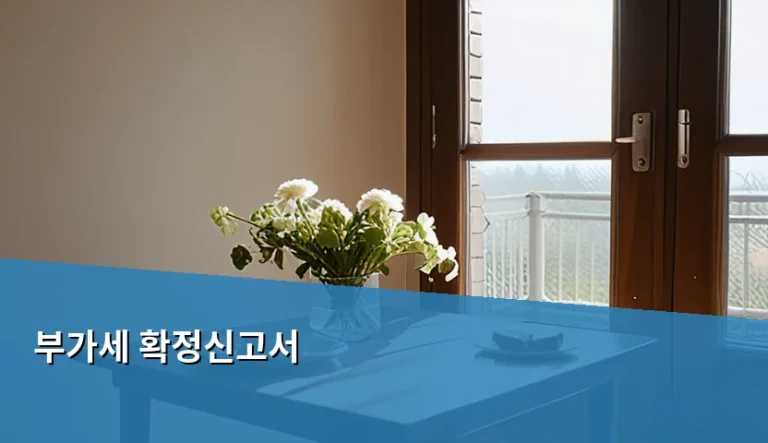 부가세 확정신고서 작성 방법과 주의사항 가이드