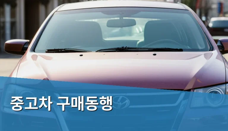 중고차 구매동행 비용 아끼는 3가지 확인 방법