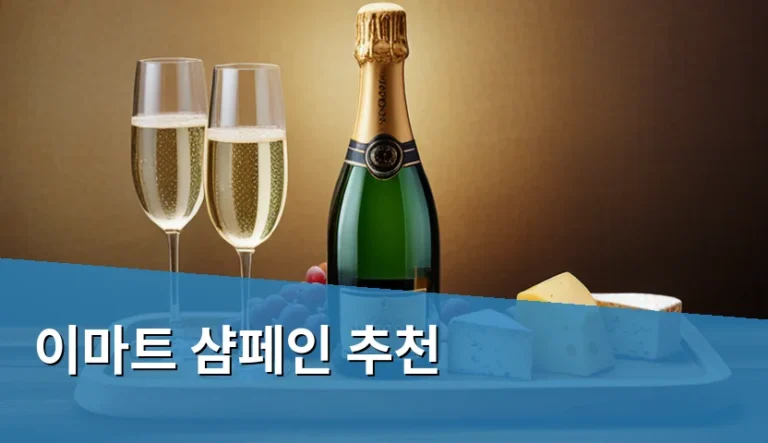기념일 파티 준비로 이마트 샴페인 추천 상품을 고를 때