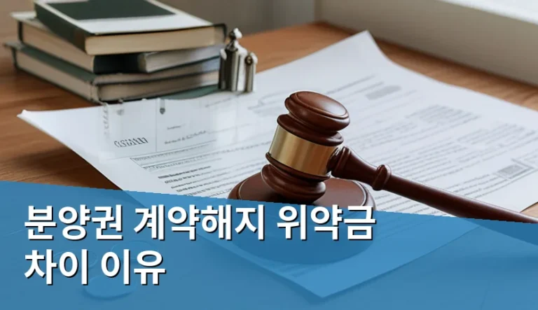 분양권 계약 해지 시 위약금 결정짓는 5가지 요인